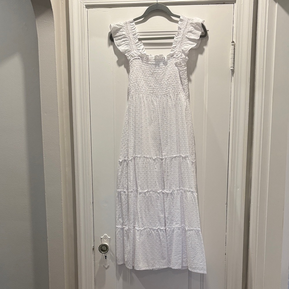 Hill House Ellie Nap Dress - white dot